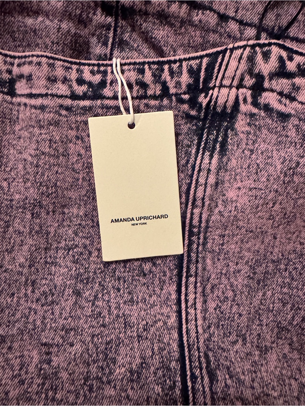 AMANDA UPRICHARD  Joss Denim Dress Pink Acid Wash - Picture 4 of 4